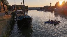 Beautiful Dutch Barge in Bristol Harbour