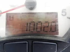 Odometer reading of Leopard 50 model 2020 showing 10020 miles.