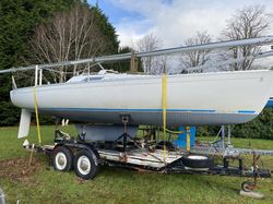 BeneteauFirst Class 8 cradle  4whl.trailer  6hpTohatsu  Scotland