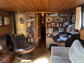 Saloon with bookcase door