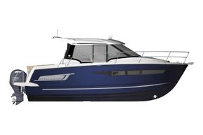 Jeanneau Merry Fisher 895 Legend Offshore - diagram of side view with Legend hull colour