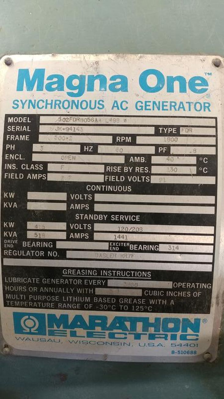 Marathon Magna One Synchronous AC Generator