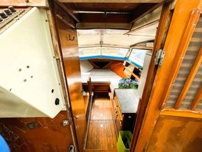 Into boat from Stern