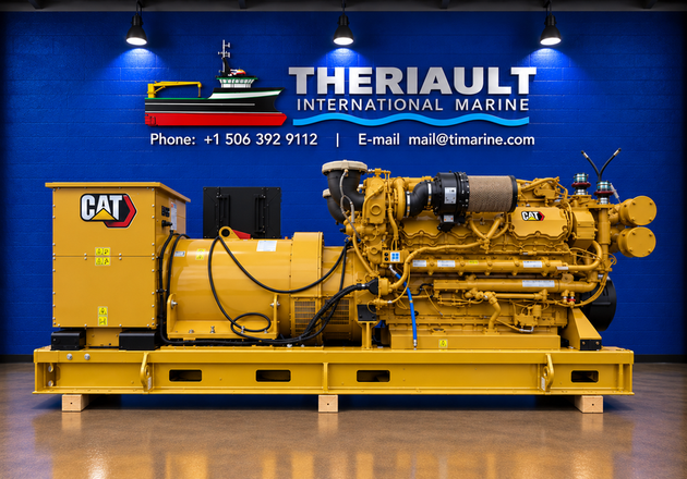 CATERPILLAR C32 MARINE AUXILIARY GENERATOR SET – 550 kW – NEW SURPLUS