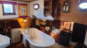 Bathroom with Cast Iron Bathtub
