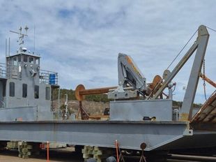 1959 69? Steel Landing Craft | Twin Cummins | Palfinger Crane |
