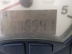 Close-up of a dusty gauge displaying 1659.1 hours on a 2020 Lagoon 42.