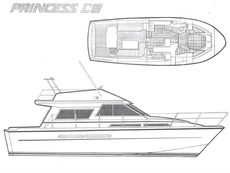 1984 Princess 38 Fly