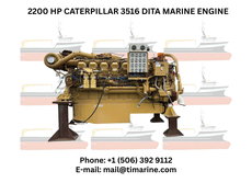 2200 HP Caterpillar 3516 DITA Marine Engine