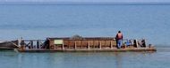 43'9 x 24' 2-Section Steel Portable Dump Scow 50 Cubic Yd Capacity