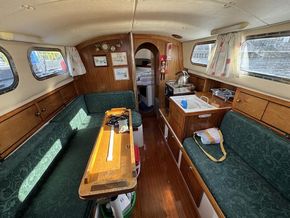Galley and Saloon with foldout table