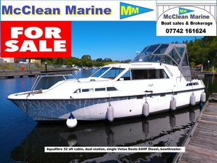 Mid 1980's Aquafibre 32 aft cabin.